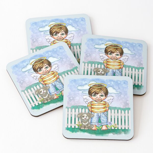 Item preview, Boy Angel and Dog designed and sold by artmuvz.