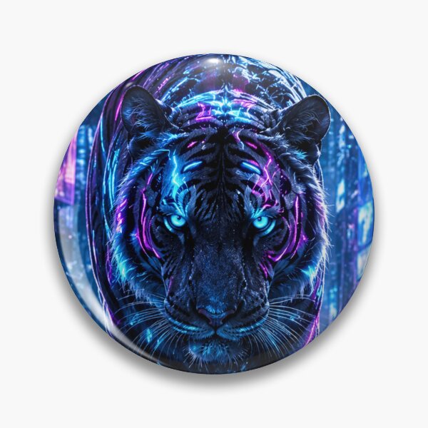 Artikelvorschau, Neon Cyber Tiger entworfen und verkauft von Gold&pixels.