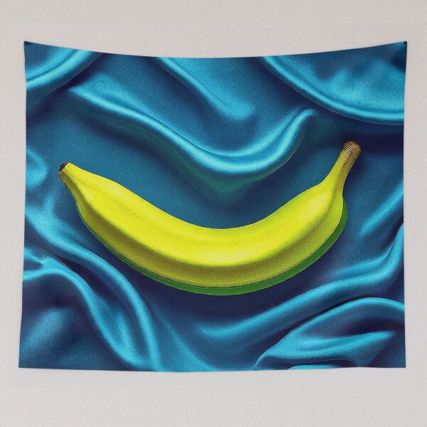 Item preview, Plátano sobre fondo azul designed and sold by Blackadder Photography.