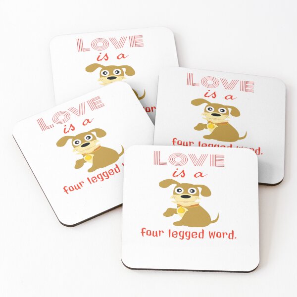 Item preview, love is a four legged word V-Neck T-Shirt designed and sold by Badriiiii.