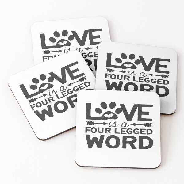 Item preview, love is a four legged word Essential T-Shirt designed and sold by Voila-creative.