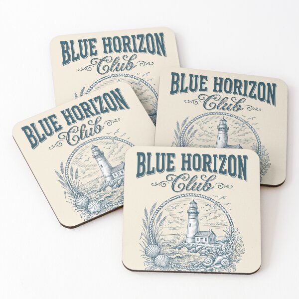 Item preview, Blue Horizon Club – Coastal Lighthouse Design designed and sold by Sea Gem.