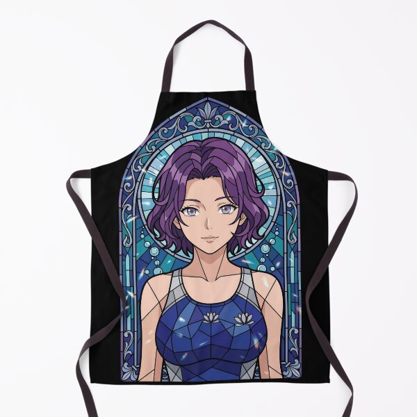 Artikelvorschau, Azusa Hamaoka Grand Blue Lotus Buntglas-Porträt entworfen und verkauft von mildaclairmo.