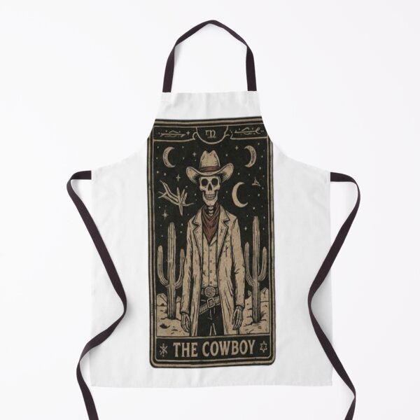 Item preview, The Cowboy Tarot Card - Western Gothic Skeleton designed and sold by Kreativio.