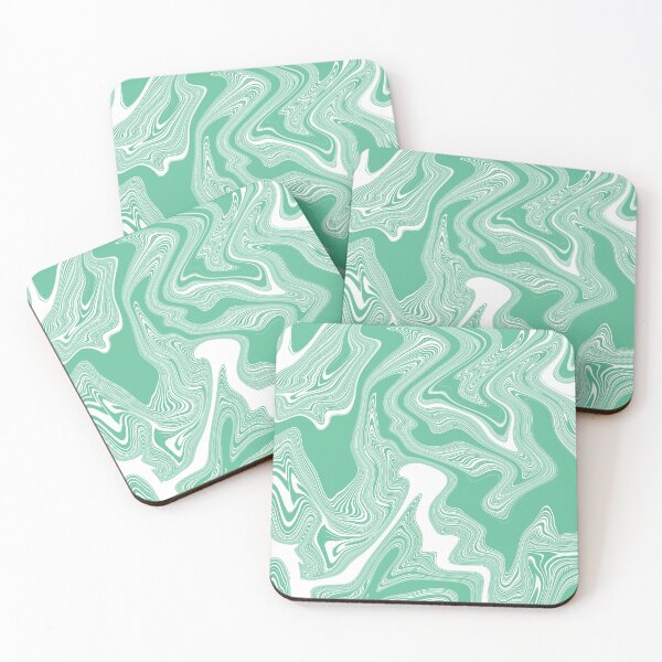 Item preview, Emerald Green Liquid Marble Swirl designed and sold by foxscribbles.
