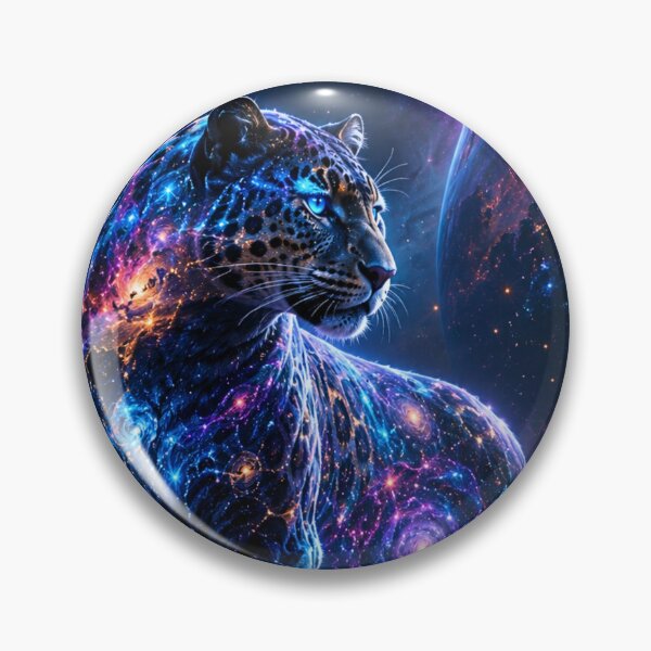 Item preview, Cosmic Nebula Leopard designed and sold by Gold&pixels.