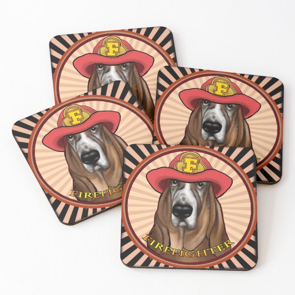 Item preview, Hound dog Firefighter designed and sold by artmuvz.