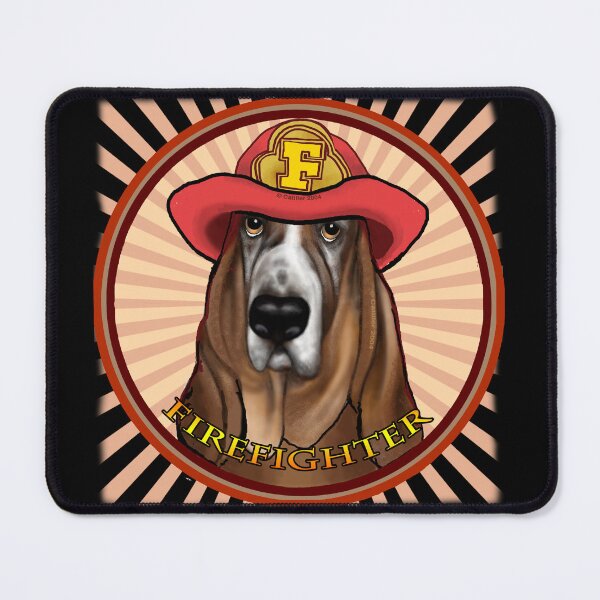 Item preview, Hound dog Firefighter designed and sold by artmuvz.