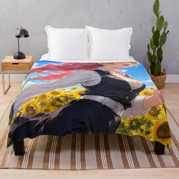 Item preview, Mitsuri Kanroji Demon Slayer Sunflower Field Joy designed and sold by mildaclairmo.