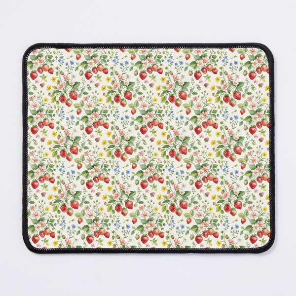 Item preview, Vintage Strawberry Blossom Seamless Pattern | Watercolor Cottagecore Floral Botanical Design designed and sold by zycs.
