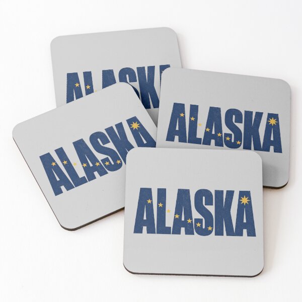Item preview, Alaska State Flag Typography – Vintage Star Design designed and sold by SimplyJasper.