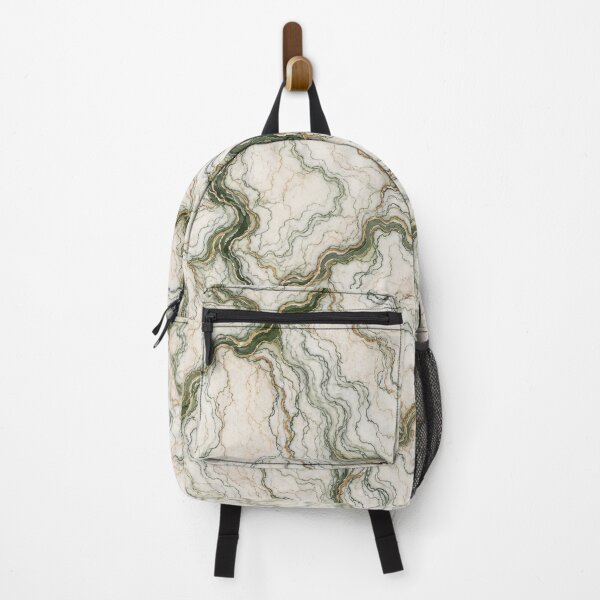 Item preview, Topographic Marble Vein Pattern | Seamless Green & Gold Natural Stone Texture designed and sold by AnimalAirtistry.
