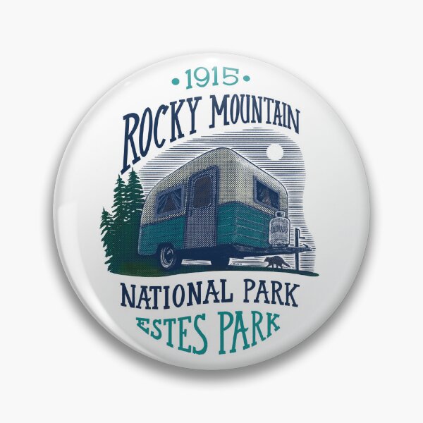 Item preview, Rocky Mountain National Park And Vintage Camper designed and sold by John Morris Illustration.