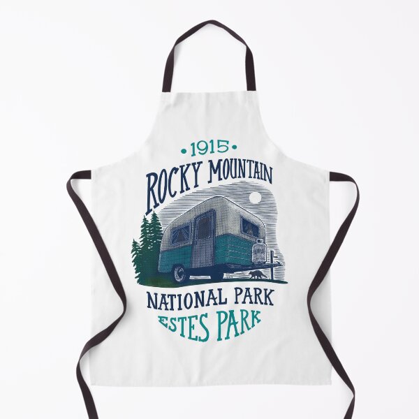 Item preview, Rocky Mountain National Park And Vintage Camper designed and sold by John Morris Illustration.