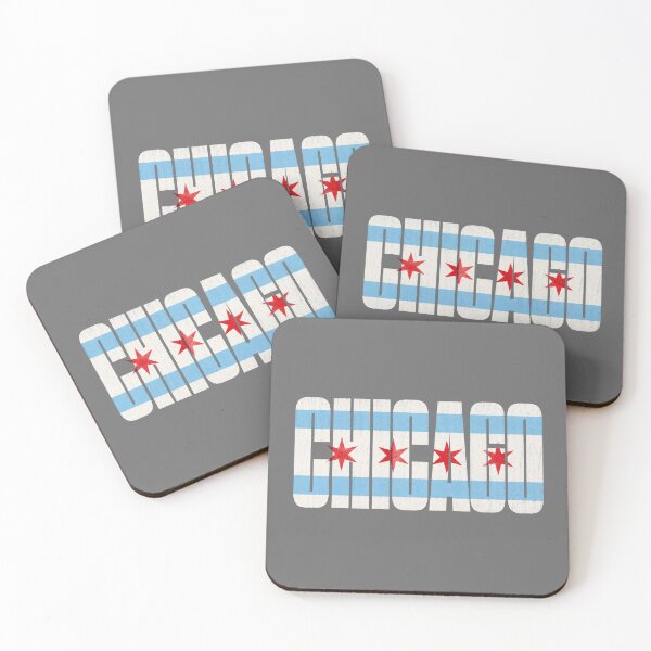 Item preview, Chicago Flag Typography – Vintage City Pride Design designed and sold by SimplyJasper.