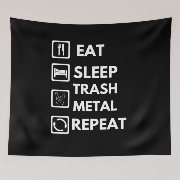 Item preview, Eat sleep trash metal repeat essential design. designed and sold by JonHenr.