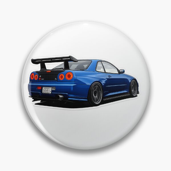 Item preview, Blue Nissan Skyline GT-R R34 designed and sold by Justsnagit.