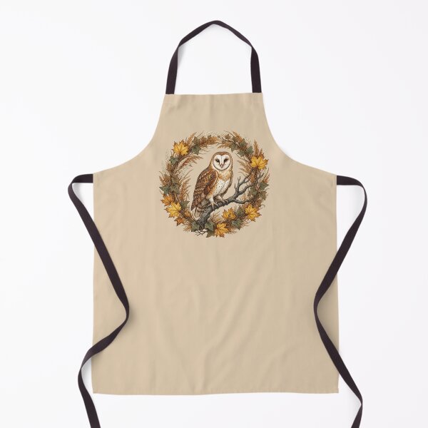 Item preview, Barn Owl Autumn Foliage Nature Design designed and sold by BirdsnStuff.