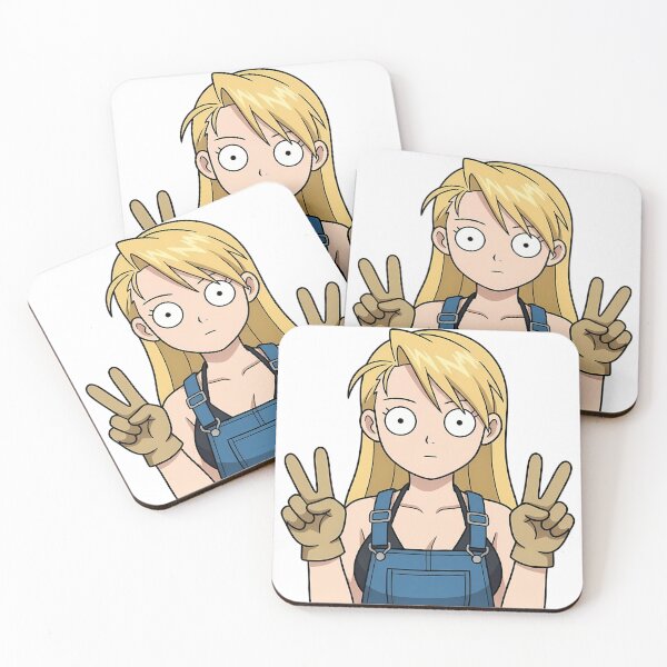 Item preview, Riza Hawkeye Fullmetal Alchemist Mechanic Peace Sign designed and sold by earlobejerk.