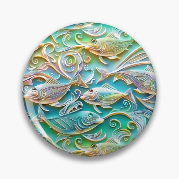 Item preview, School of fish designed and sold by FoldedRainbow.