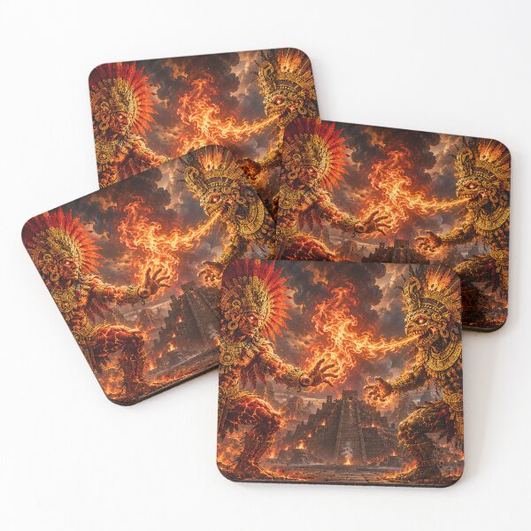 Item preview, La batalla de los dioses del fuego aztecas designed and sold by nikkolaus.