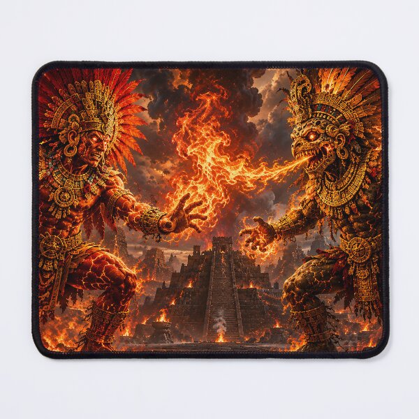 Item preview, The Battle of the Aztec Fire Gods designed and sold by nikkolaus.