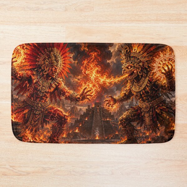 Item preview, The Battle of the Aztec Fire Gods designed and sold by nikkolaus.