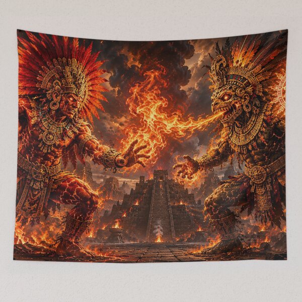 Item preview, The Battle of the Aztec Fire Gods designed and sold by nikkolaus.