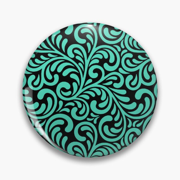 Item preview, Swirl Teal Pattern designed and sold by ViaARTfactory.