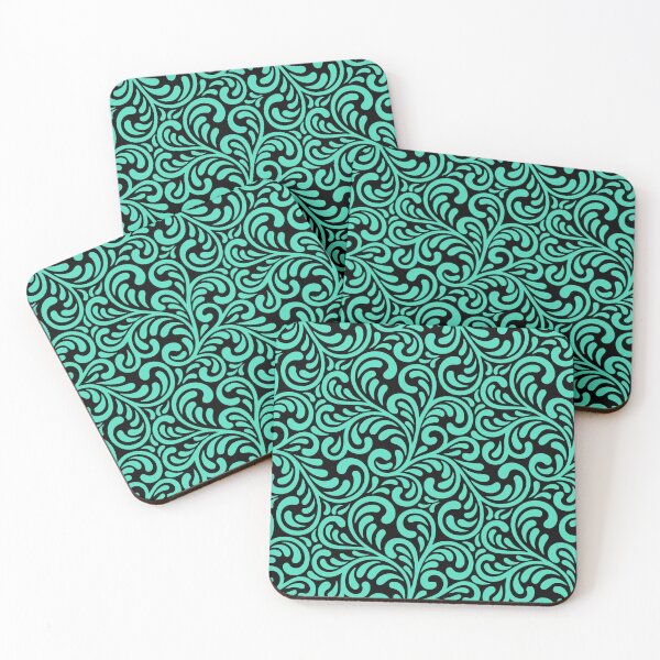 Item preview, Swirl Teal Pattern designed and sold by ViaARTfactory.