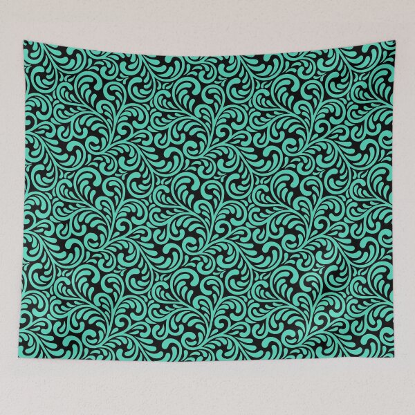 Item preview, Swirl Teal Pattern designed and sold by ViaARTfactory.