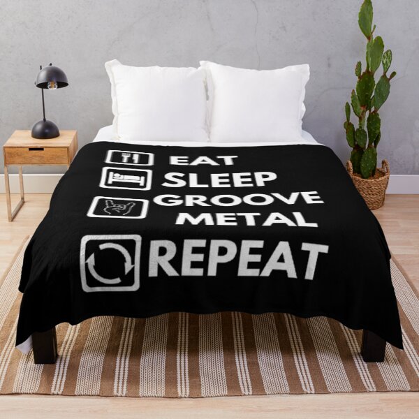 Item preview, Eat sleep groove metal repeat essential tshirt. designed and sold by JonHenr.