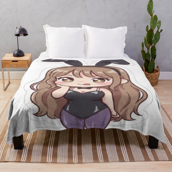 Item preview, Cute Bunny Girl Chibi Sticker – Kawaii Anime Bunny Waifu Gift designed and sold by FernandsOficial.
