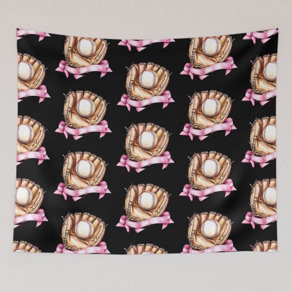 Item preview, Baseball Glove with Pink Ribbon designed and sold by rustonpoldoks.