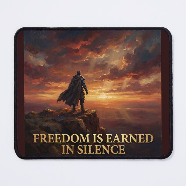 Item preview, Freedom Is Earned In Silence designed and sold by StoicPillar.