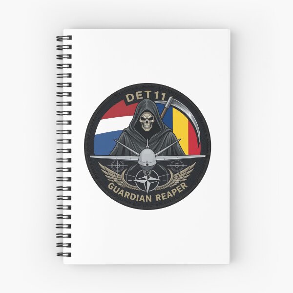 Item preview, Royal Netherlands Air Force Detachment 11 MQ-9 Reaper NATO Deployment Patch designed and sold by CharlieDesings.