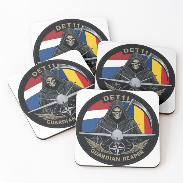 Item preview, Royal Netherlands Air Force Detachment 11 MQ-9 Reaper NATO Deployment Patch designed and sold by CharlieDesings.