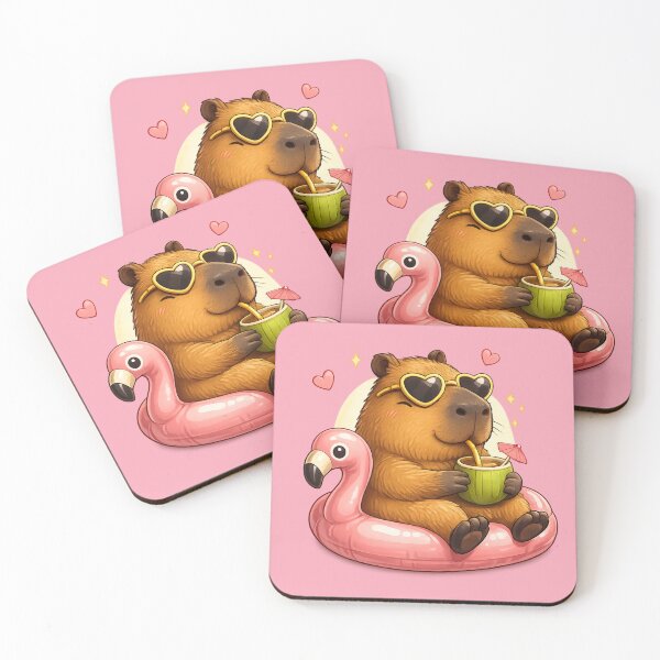 Item preview, Cute Relaxing Capybara Summer Vibes designed and sold by AndGarciart.