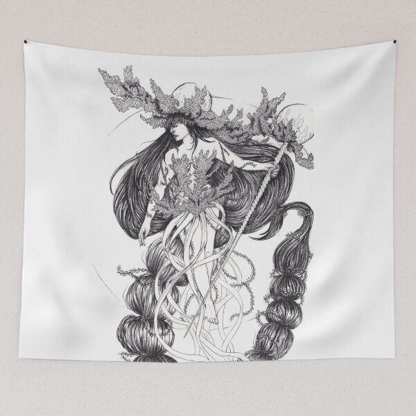 Item preview, Sea Witch full body drawing designed and sold by TheMuseMirage.
