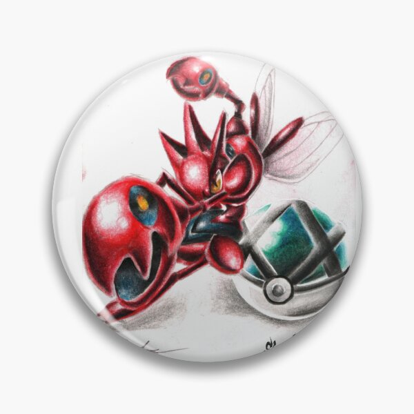 Item preview, Red Steel Insect Warrior & Net Capture Sphere designed and sold by CuervoRonronero.