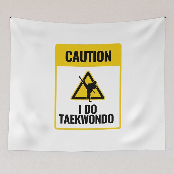 Item preview, Caution sign, taekwondo  designed and sold by honeyehshu.