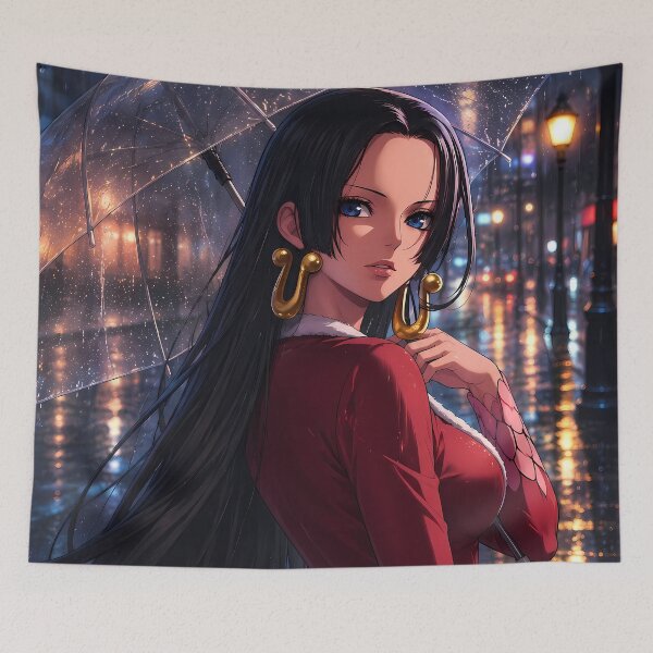 Item preview, Boa Hancock One Piece Elegant Rainy City Night designed and sold by earlobejerk.