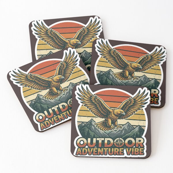 Item preview, Outdoor Adventure Vibe Eagle Vintage Sunset Nature Graphic T-Shirt designed and sold by Shivamartwark.