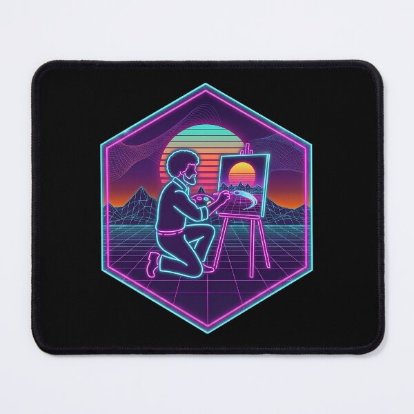 Item preview, Bob Ross Synthwave Art designed and sold by Karamram Studio.