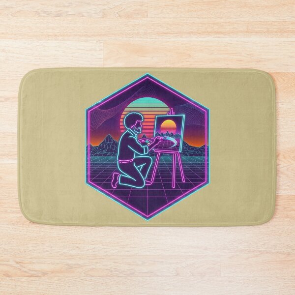 Item preview, Bob Ross Synthwave Art designed and sold by Karamram Studio.