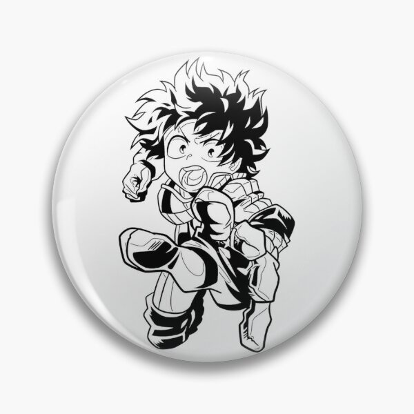 Item preview, The Symbol of Hope — Midoriya Izuku MHA Black n White designed and sold by TheStickLab.