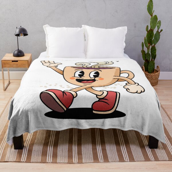 Item preview, Cute Vintage Coffee Cup Cartoon Character designed and sold by BoldcreationsM.