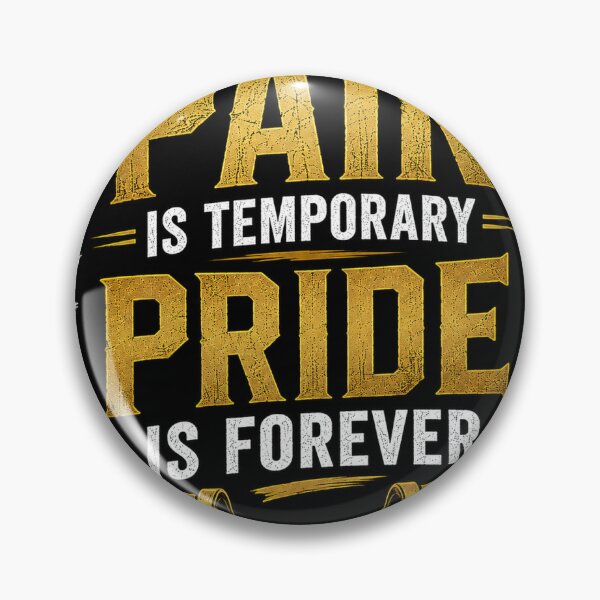 Item preview, Pain Is Temporary Pride Is Forever Fitness Sticker designed and sold by LuckyJade.