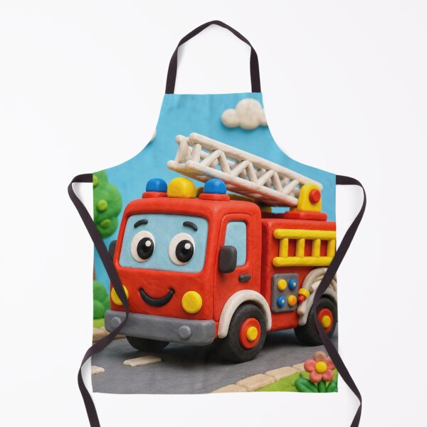 Item preview, Firetruck - clay designed and sold by AcornAndPebble.