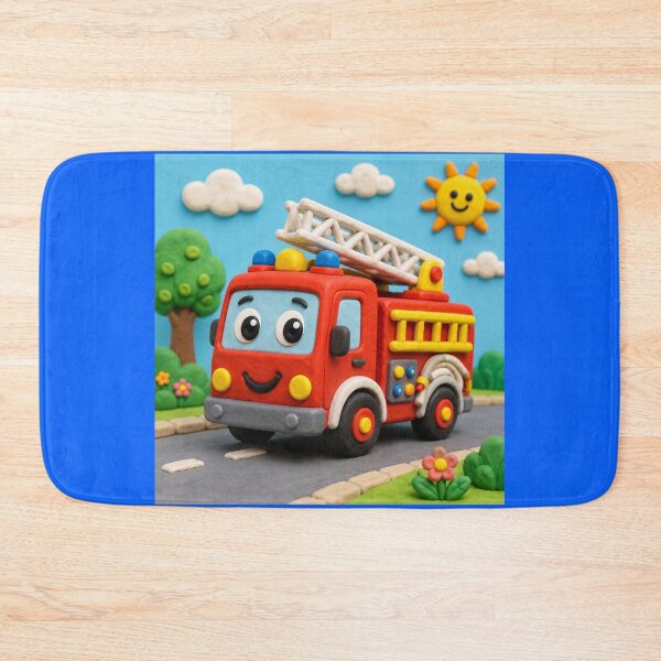 Item preview, Firetruck - clay designed and sold by AcornAndPebble.